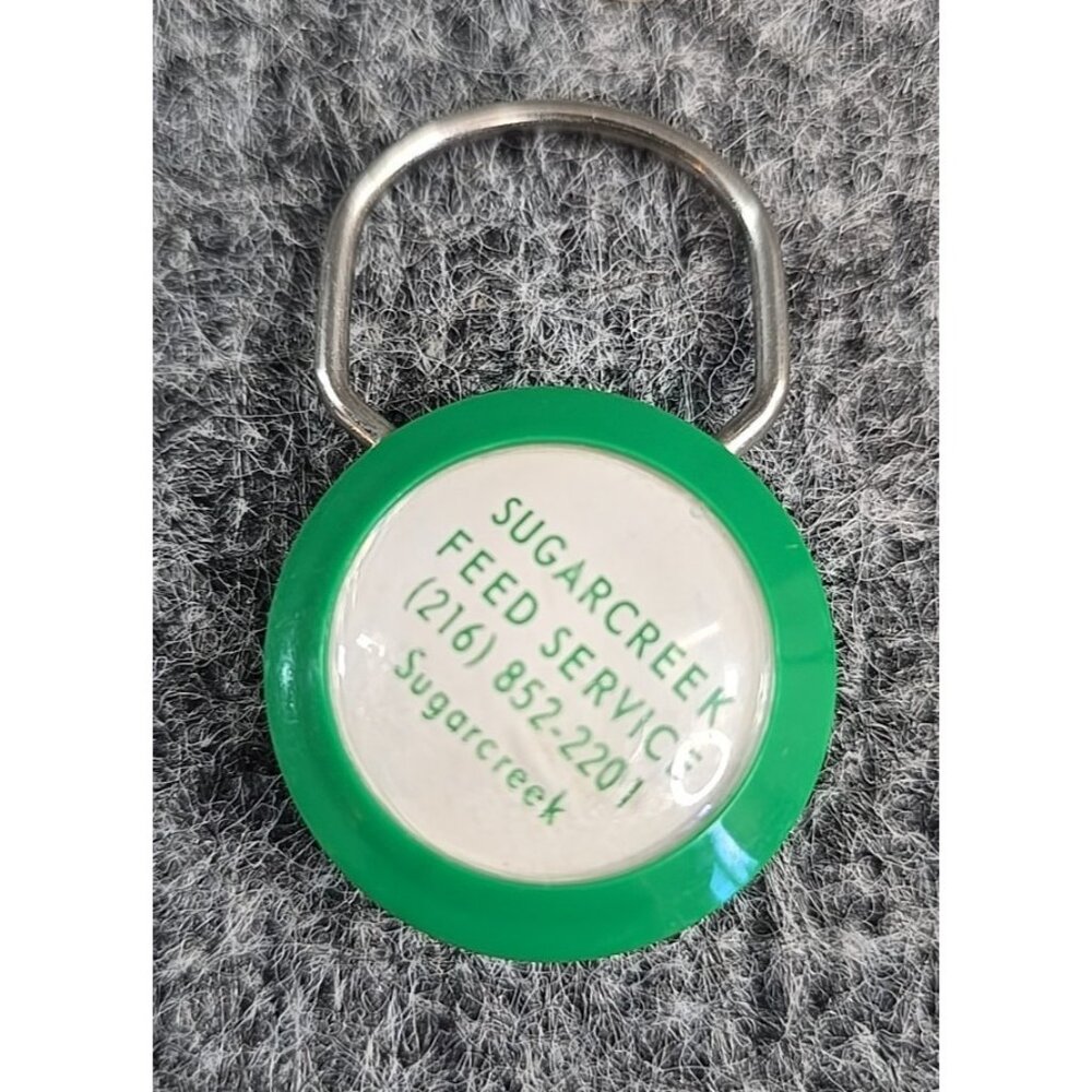 Grace Agricultural Products Advertising Key Ring Keychain Vintage Green - Picture 4 of 4